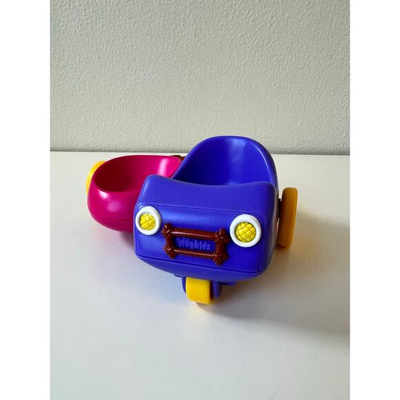 Playskool Hasbro Weebles Wobble Go Cart Side Car 2009 w/Red Park Bench 2003 - Picture 5 of 11